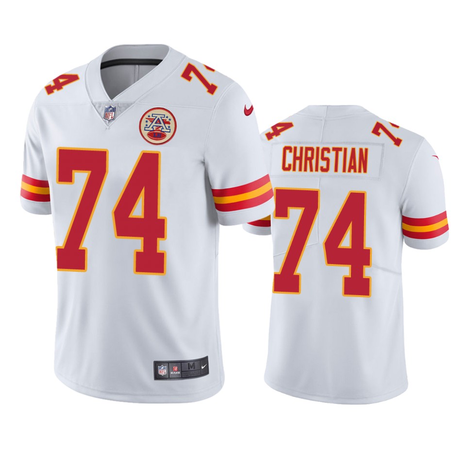 geron christian chiefs vapor limited white jersey