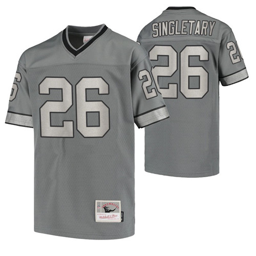 giants devin singletary vintage jersey charcoal