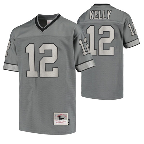 giants jim kelly retired player jersey-charcoal