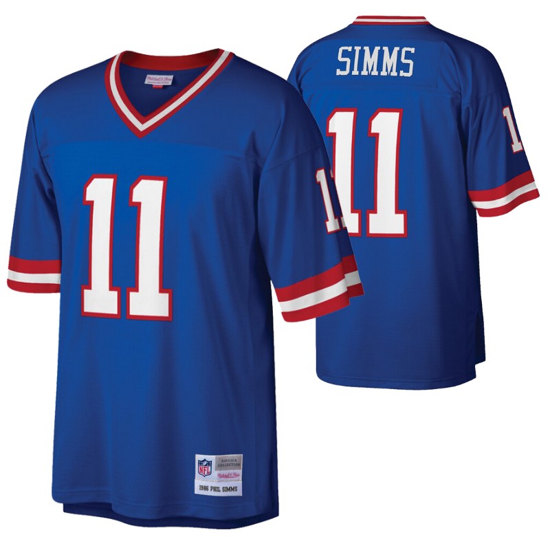 giants-phil-simms-jersey-legacy-replica-men's-royal