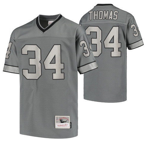 giants thurman thomas retired player jersey charcoal