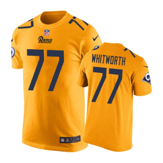 gold andrew whitworth t shirt