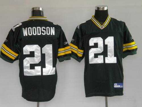green bay packers 21 ch.arles woodson green jerseys