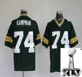 Green Bay Packers 74 Aaron Kampman Green Jerseys {2011 Super Bowl Xlv }