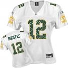 green bay packers aaron rodgers 12 womennull white sweetheart jersey