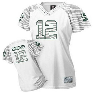 green bay packers aaron rodgers womennull white jersey
