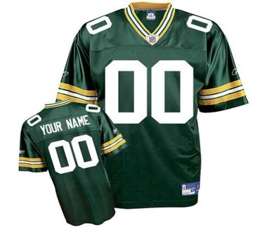 green bay packers customized replica team color jerseys