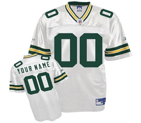 green bay packers customized replica white jerseys