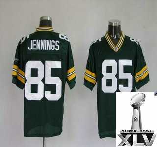 Green Bay Packers Greg Jennings 85 Green Jerseys {2011 Super Bowl Xlv }