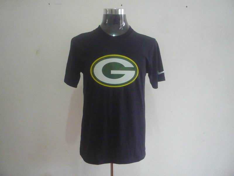 green bay packers sideline legend authentic logo dri-fit t-shirt -black