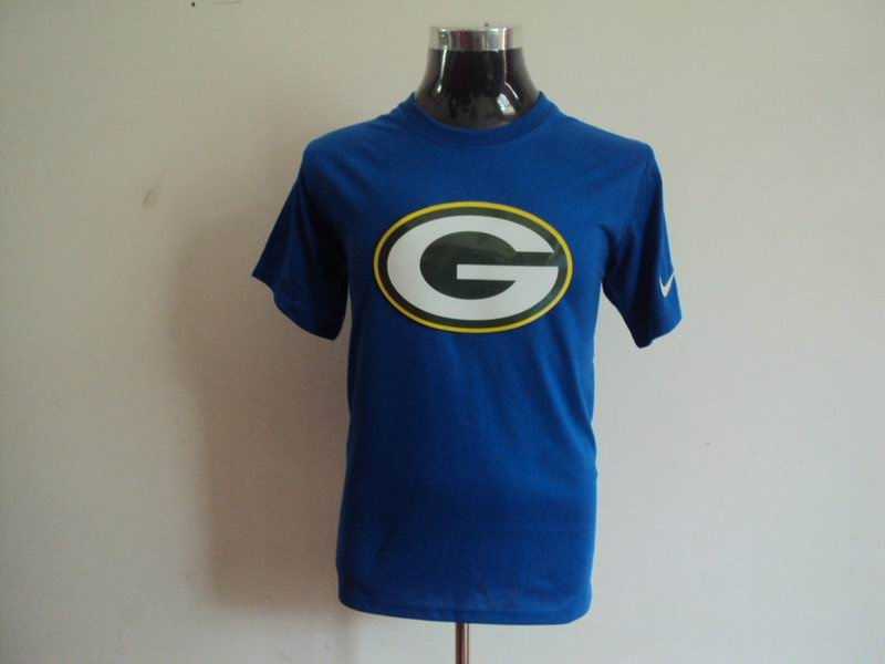 green bay packers sideline legend authentic logo dri-fit t-shirt -blue