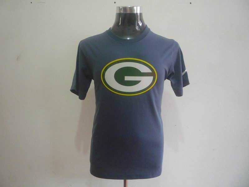 green bay packers sideline legend authentic logo dri-fit t-shirt -grey