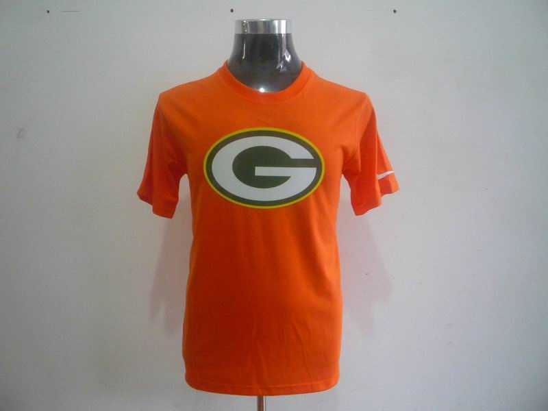 green bay packers sideline legend authentic logo dri-fit t-shirt -orange
