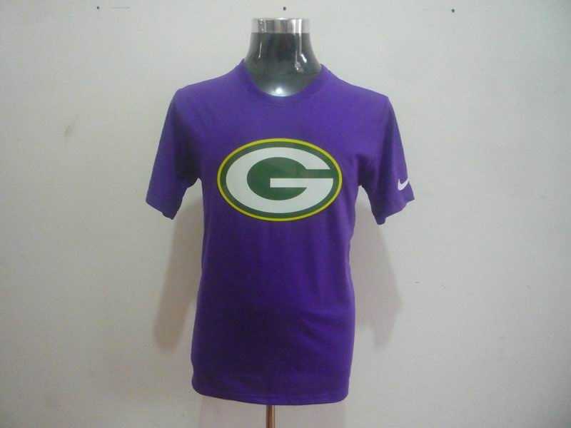 green bay packers sideline legend authentic logo dri-fit t-shirt -purple