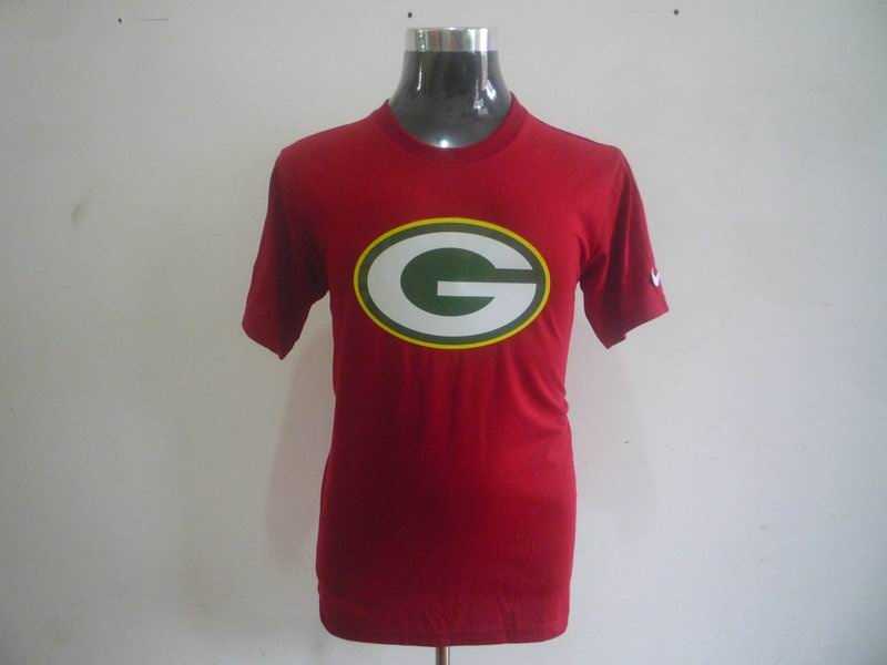 green bay packers sideline legend authentic logo dri-fit t-shirt -red