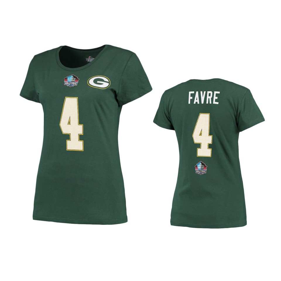 green women's brett favre t shirt