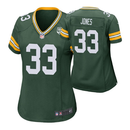 green-women-aaron-jones-jersey