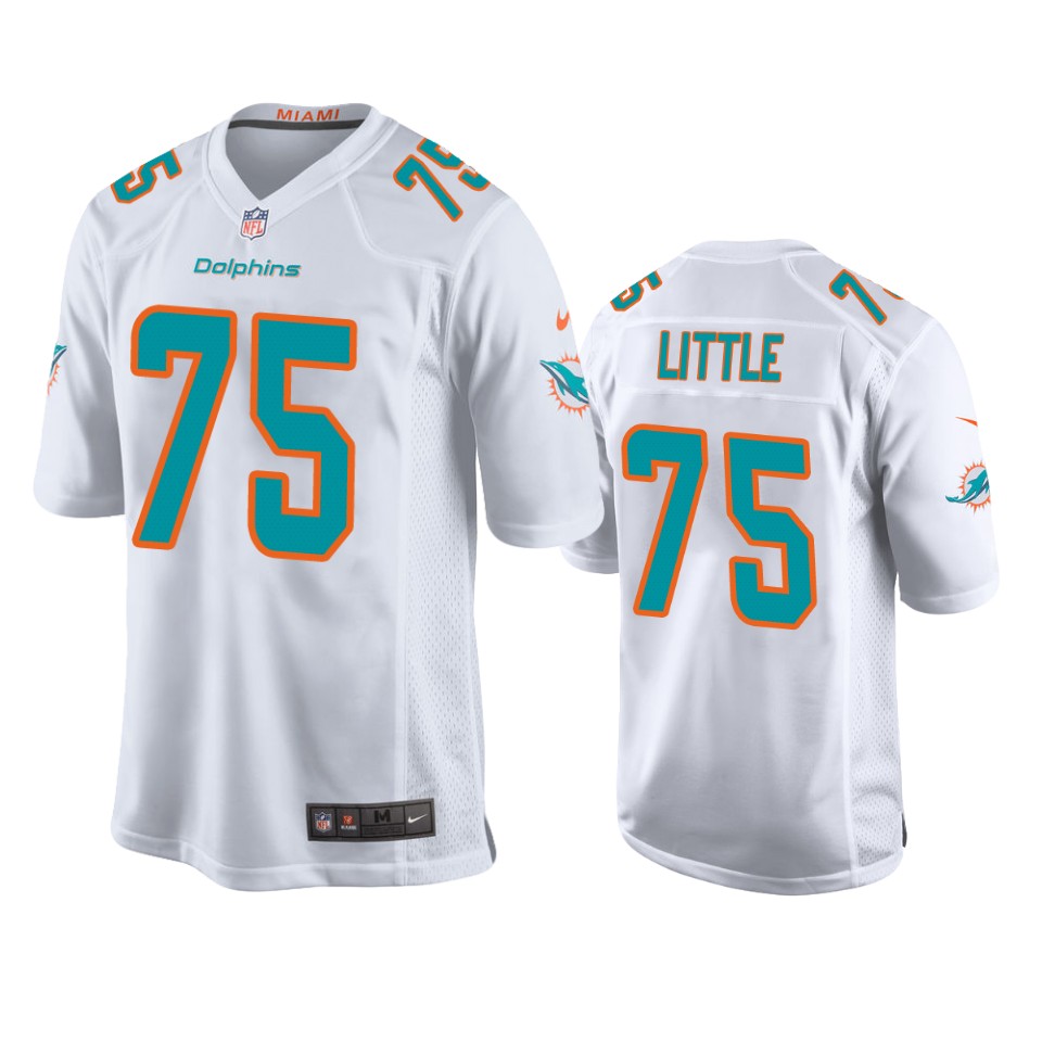greg little dolphins white game jersey