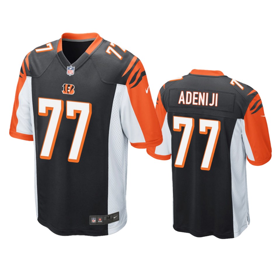 hakeem adeniji bengals black game jersey