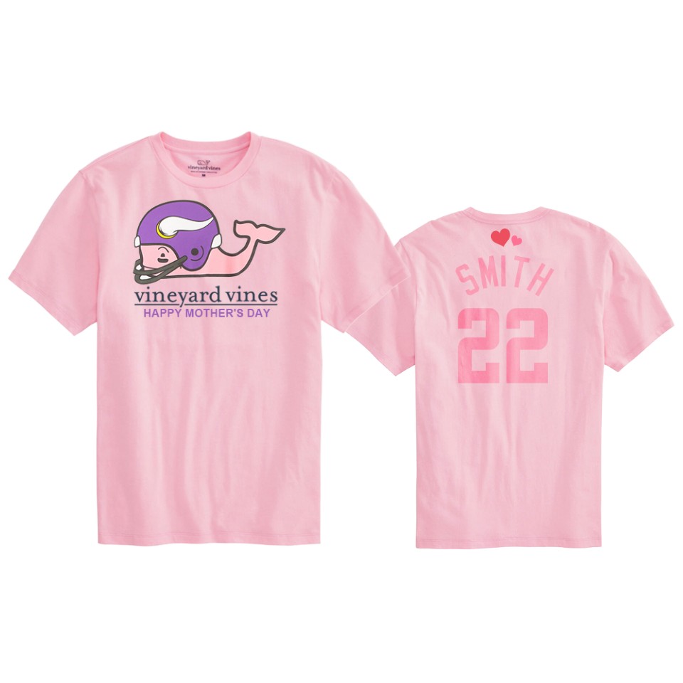 harrison smith vikings pink mother's day t shirt