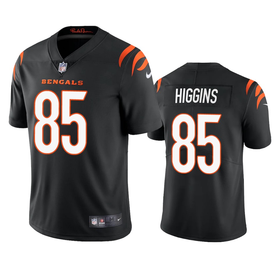 higgins bengals jersey black vapor limited