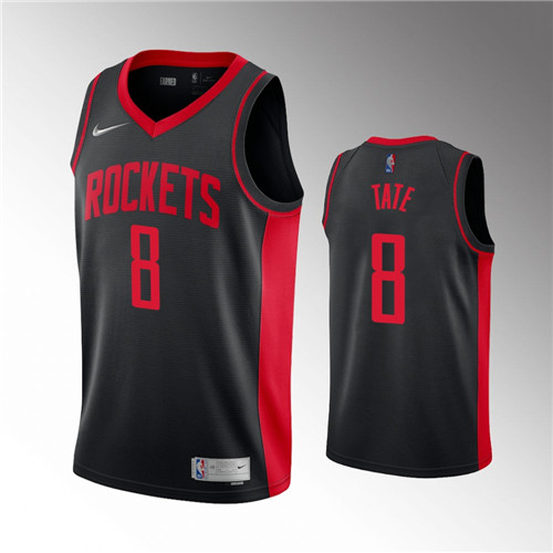 Houston Rockets Jae'Sean Tate Earned Edition Black Jersey #8