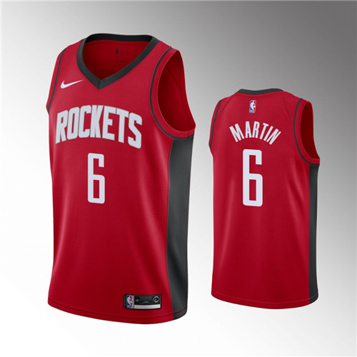 Houston Rockets Kenyon Martin Jr. Icon Edition Red Jersey #6