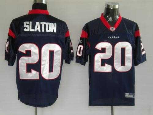 houston texans 20 steve slaton blue jerseys