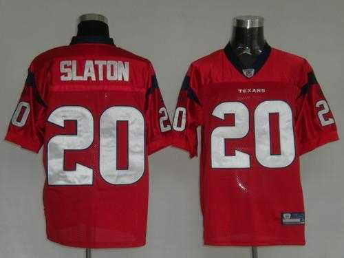 houston texans 20 steve slaton red jerseys