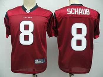 houston texans 8 matt schaub red jerseys