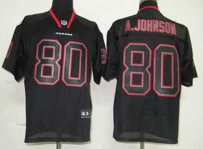 houston texans 80 andre johnson lights out black jerseys