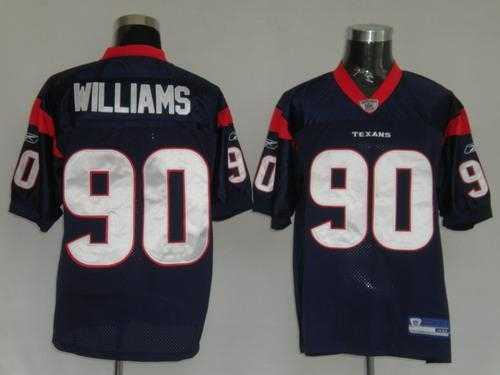 houston texans 90 williams blue jerseys