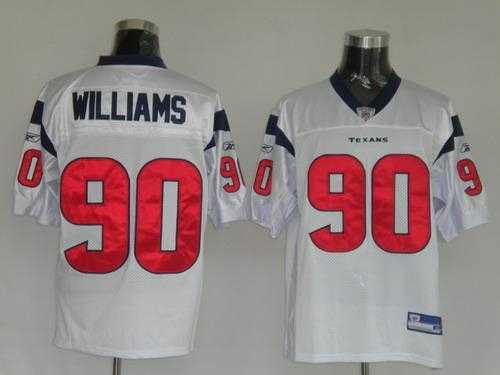 houston texans 90 williams white jerseys