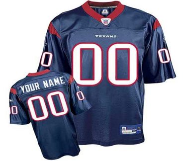 houston texans customized replica team color jerseys