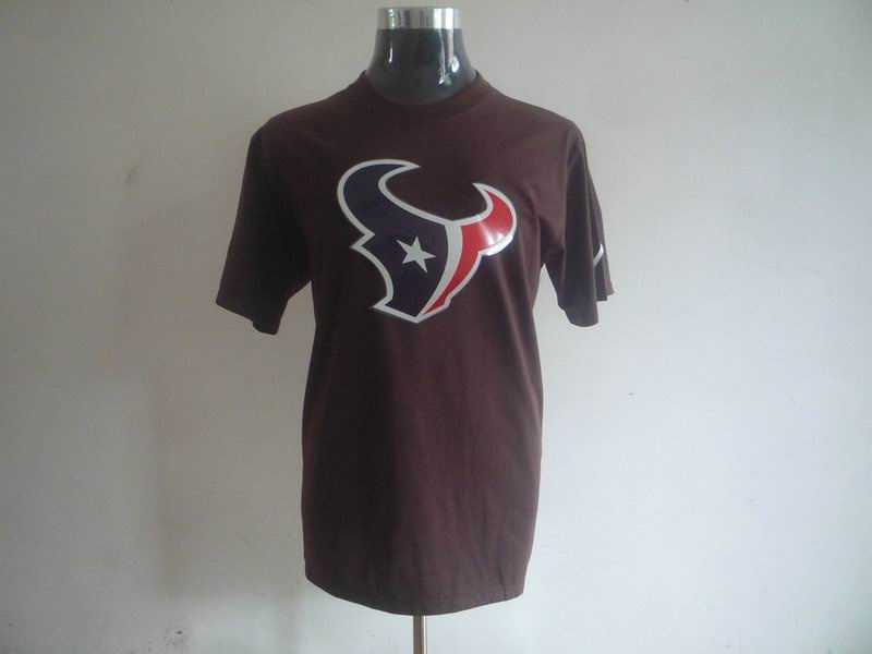 houston texans sideline legend authentic font dri-fit t-shirt -brown