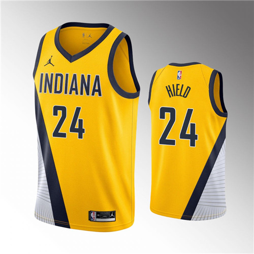 Indiana Pacers Buddy Hield Statement Edition Gold stitched Jersey #24