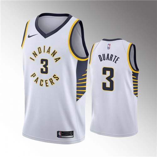 Indiana Pacers Chris Duarte Classic Edition White stitched Jersey #3