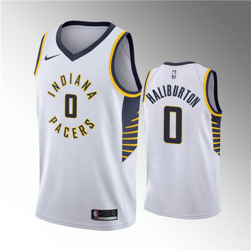 Indiana Pacers Tyrese Haliburton Association Edition White stitched Jersey #24