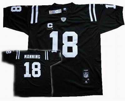indianapolis colts #18 colts p.manning black c parth