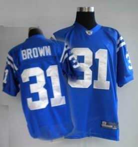 indianapolis colts #31 brown blue jersey