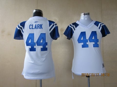 indianapolis colts #44 clark white womens jerseys