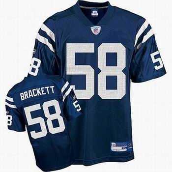 indianapolis colts #58 gary brackett blue