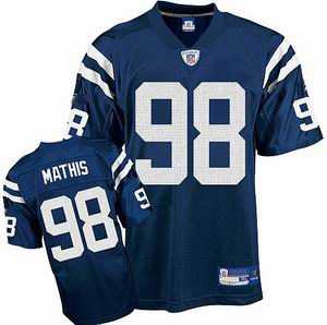 indianapolis colts #98 robert mathis team blue color jersey