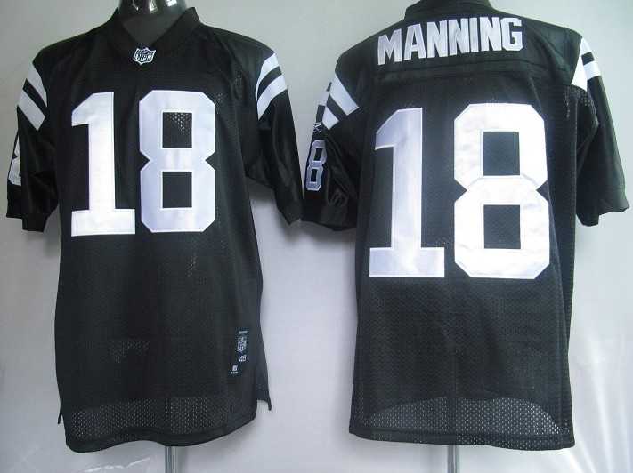 indianapolis colts 18 peyton manning black
