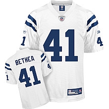 indianapolis colts 41# antoine bethea robert mathis white