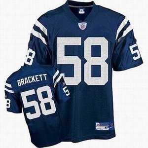 indianapolis colts 58 gary brackett team color jersey blue