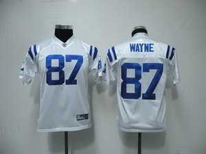 indianapolis colts 87 reggie wayne white kids jersey