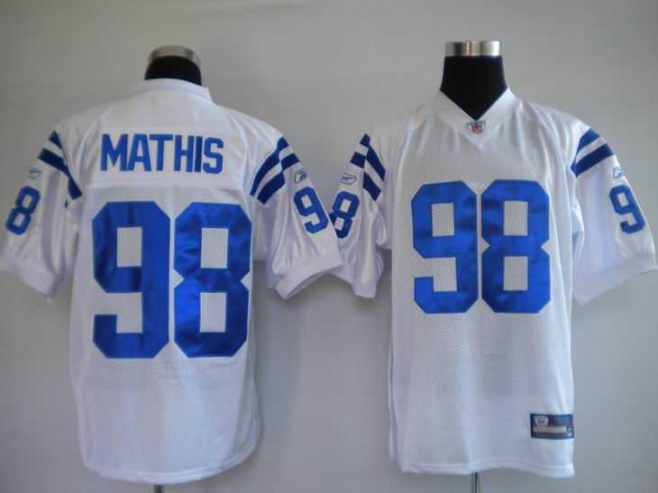 indianapolis colts 98 mathis white
