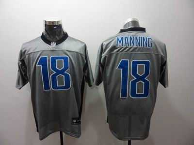 indianapolis colts jerseys 18 peyton manning gray shadow jerseys