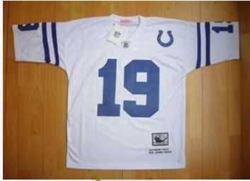 indianapolis colts johnny unitas 19 throwback jersey white